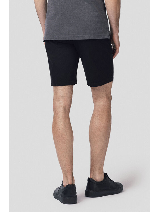 Lancerto Lancerto Szorty materiałowe Vaasa SZO082125000007 Czarny Regular Fit