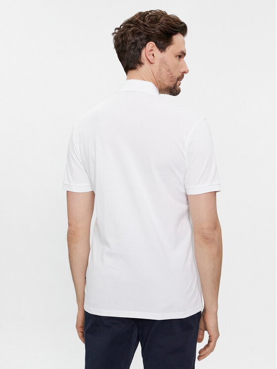 Napapijri Napapijri Polo E-Aylmer NP0A4HTN Balts Regular Fit