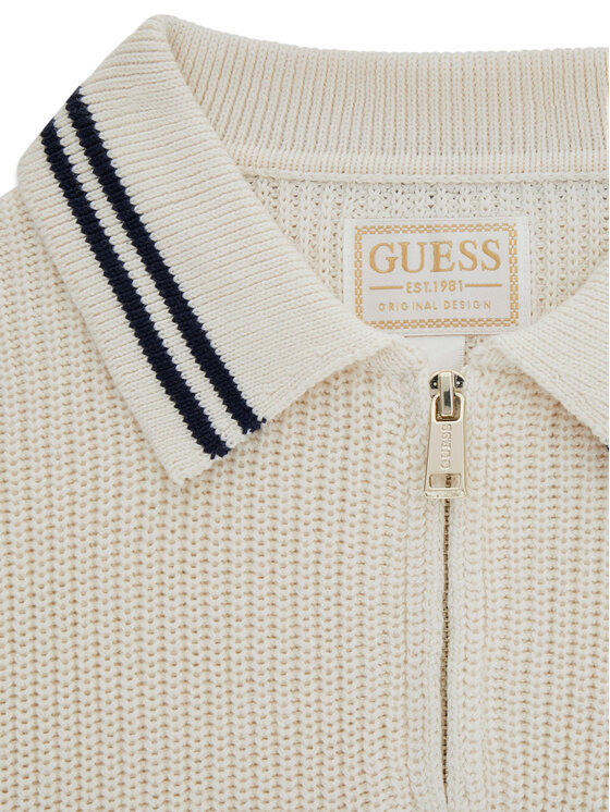 Guess Guess Sweter J6YR03 Z0833 Kremowy Regular Fit