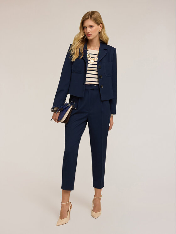 Motivi Motivi Pantaloni di tessuto P081Q004150N034 Blu Regular Fit