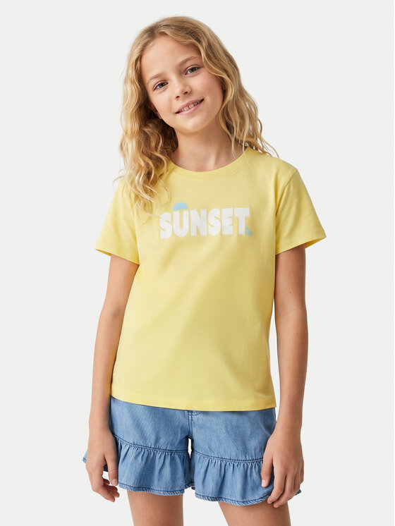 Roxy Tricou Orchid Art ERGZT04142 Galben Regular Fit