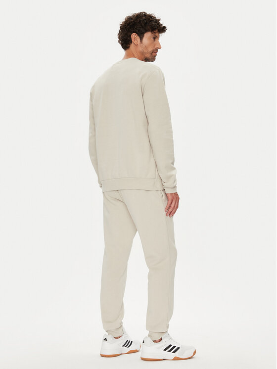 adidas adidas Dres Big Logo Fleece Colorblock JX5572 Beżowy Regular Fit