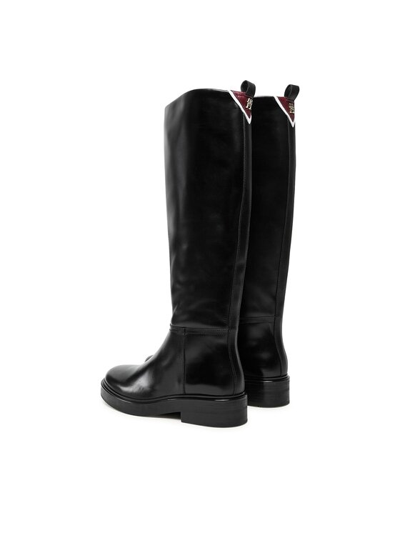 Tommy Hilfiger Tommy Hilfiger Ботуши Cool Elevated Longboot FW0FW07488 Черен