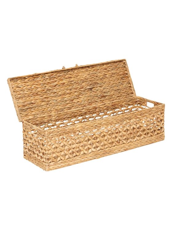 MIAhome MIAhome Organizer Kufer, skrzynia z hiacyntu wodnego Doli 104 cm Brązowy