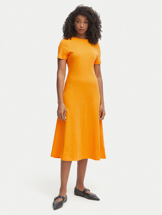 Tommy Hilfiger Rochie de zi WW0WW50825 Portocaliu Regular Fit