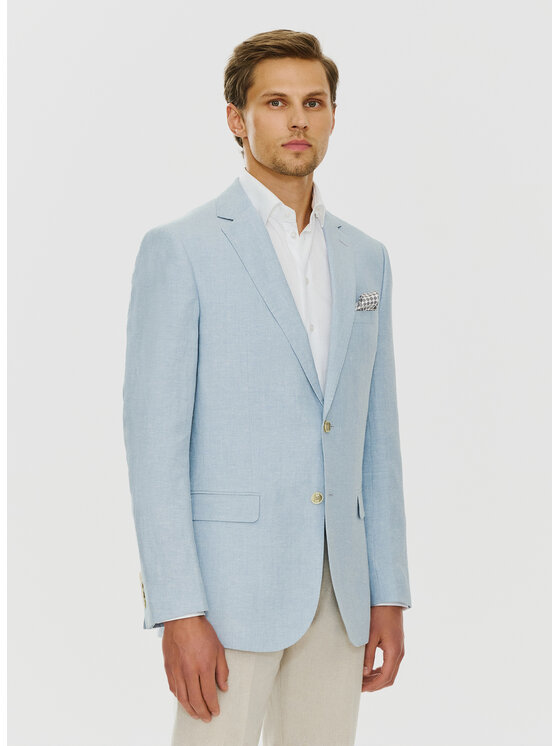 Pako Lorente Pako Lorente Marynarka P24SF-3X-020 Błękitny Slim Fit
