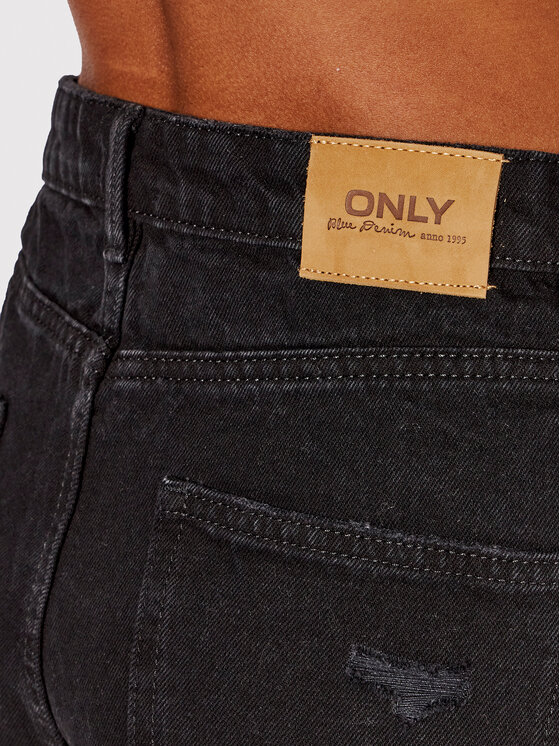 ONLY ONLY Pantaloncini di jeans Jagger 15245695 Nero Mom Fit