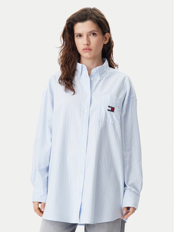 Tommy Jeans Tommy Jeans Ing Badge DW0DW20289 Kék Oversize