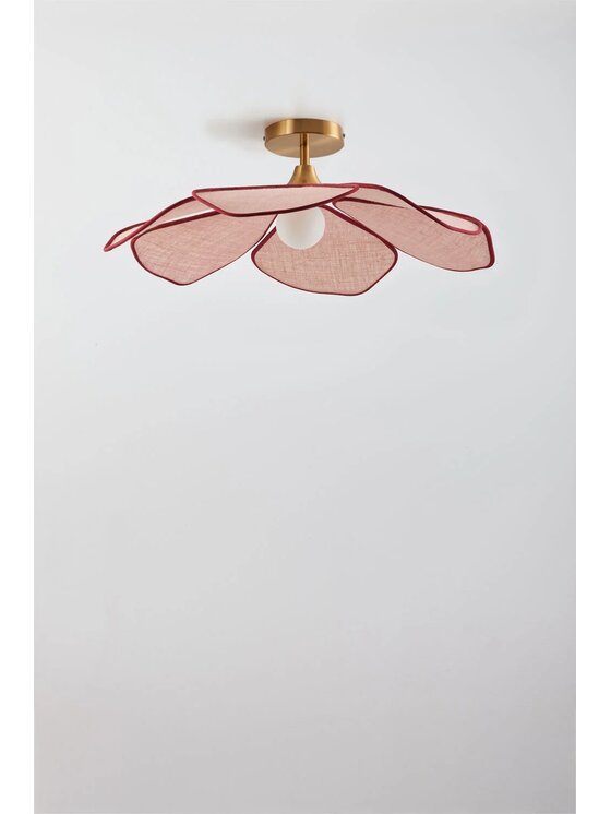 MIAhome MIAhome Lampa sufitowa Benavid Ø75 cm Różowy