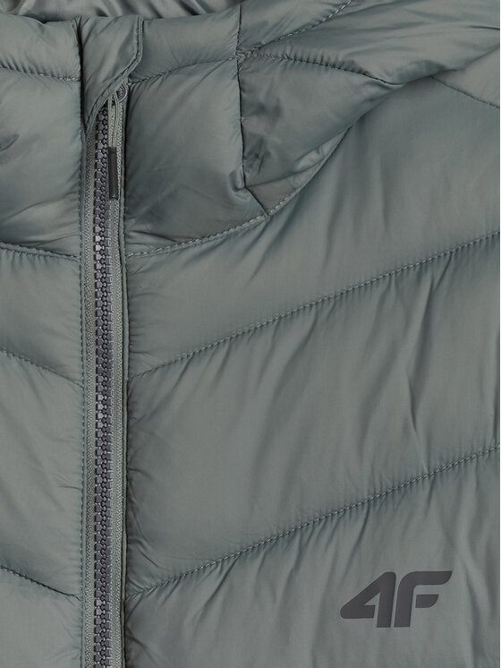 4F 4F Kurtka puchowa EVERYDAY ACTIVE Zielony jasny Regular Fit