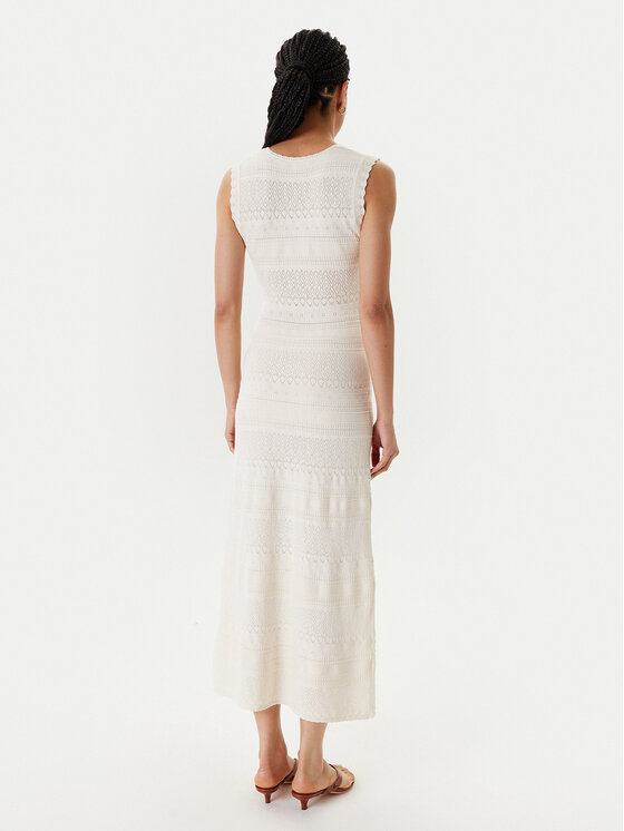 Morgan Morgan Rochie tricotată 242-RMALISA Bej Slim Fit