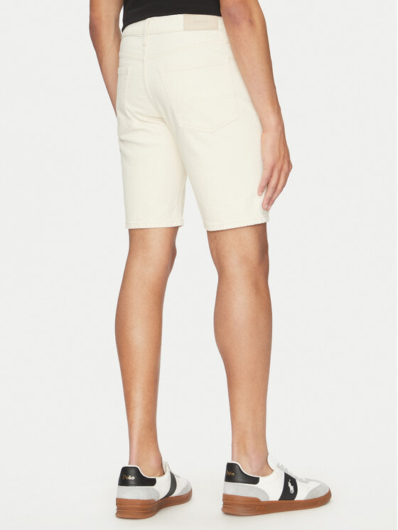 Calvin Klein Calvin Klein Kratke traperice K10K114078 Écru Slim Fit