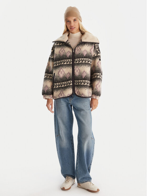 Roxy Roxy Fleecejacke Feels Like Winter ERJJK03676 Beige Regular Fit