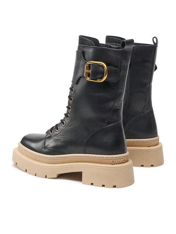GINO ROSSI Gino Rossi Turistická obuv 222FW105 Černá