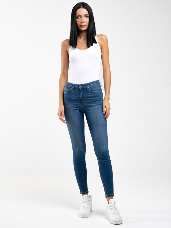 BIG STAR BIG STAR Jeansy MARIELLA HIGH WAIST Niebieski Basic Fit