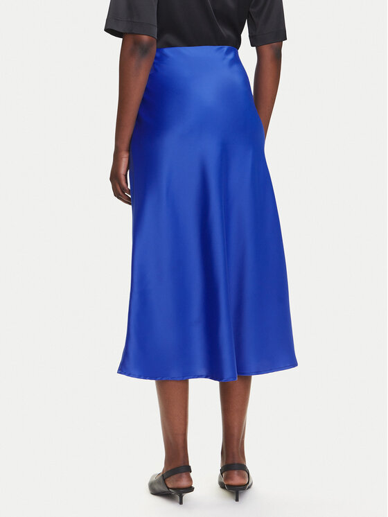 YAS YAS Trapézová sukně Pella 26030737 Modrá Regular Fit