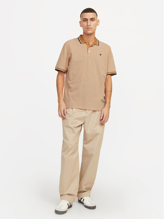 Jack&Jones Jack&Jones Polo Bluwin 12169064 Narančasta Regular Fit