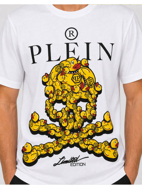 PHILIPP PLEIN PHILIPP PLEIN Tričko 31627 Biela Regular Fit