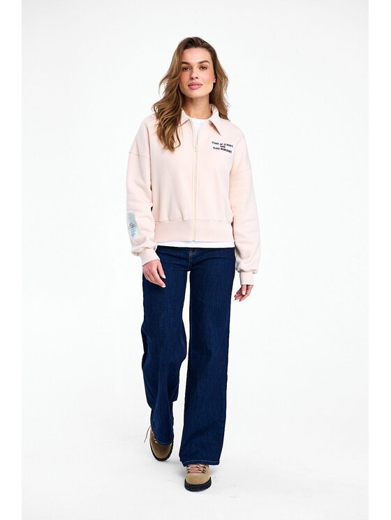 NAOKO NAOKO Bluza Lost Calm Beżowy Regular Fit