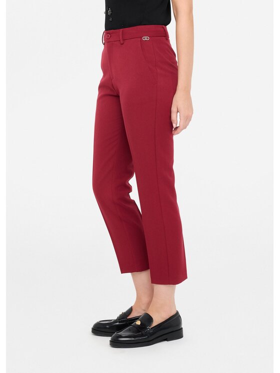 Liu Jo Liu Jo Pantaloni di tessuto MF5136TS22491650 Rosso Regular Fit