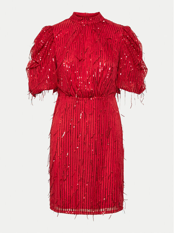 YAS YAS Koktel haljina Elza 26035567 Crvena Regular Fit