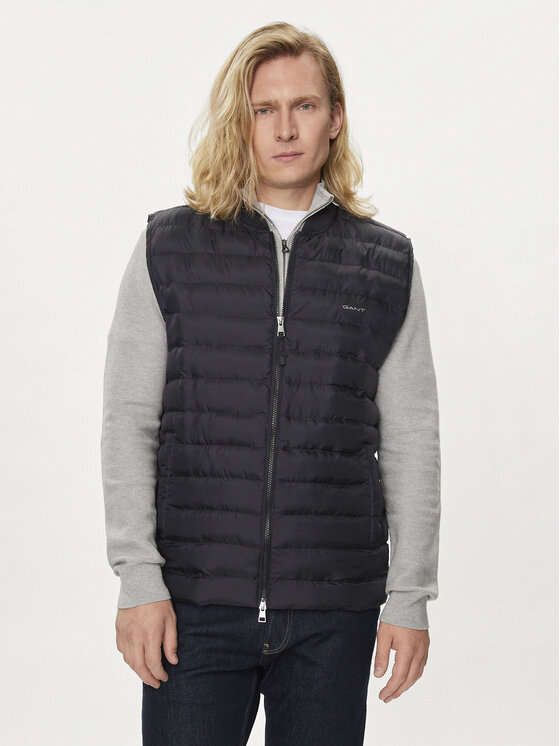 Gant Gant Vestă elegantă 7006301 Negru Regular Fit