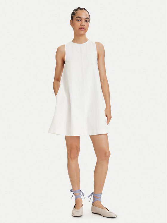 Tommy Jeans Tommy Jeans Vestito estivo DW0DW22343 Bianco A-Line Fit