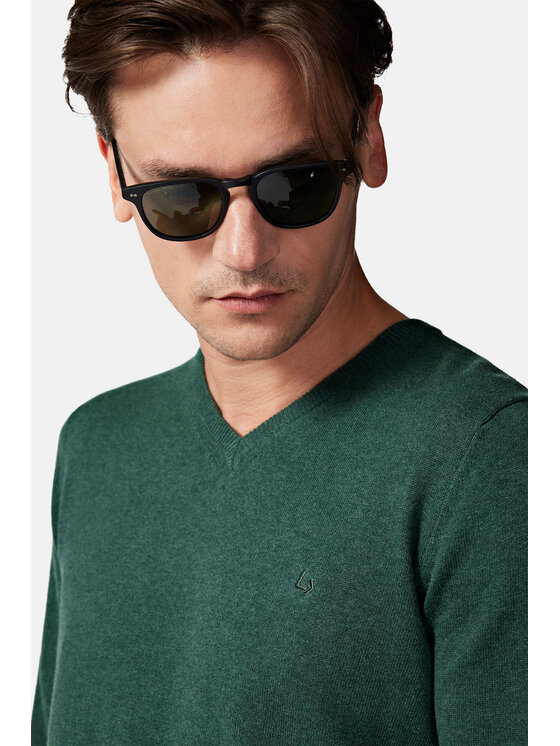 Lancerto Lancerto Sweter Lenny SW073223000036 Zielony Regular Fit