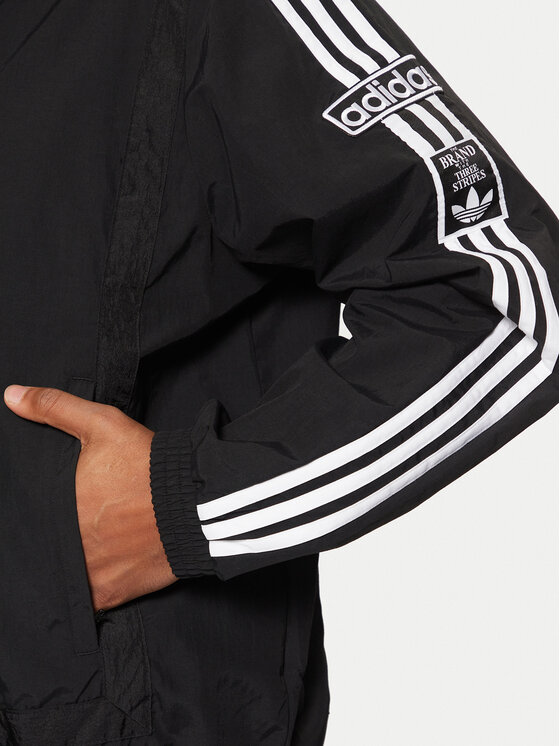 adidas adidas Átmeneti kabát Adibreak JD4270 Fekete Loose Fit