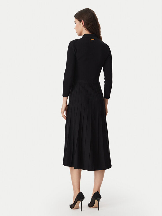 MICHAEL Michael Kors MICHAEL Michael Kors Трикотажна сукня MT683J3BFD Чорний Slim Fit