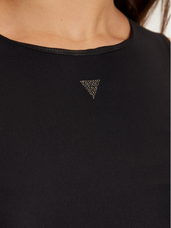 Guess Guess Sukienka dzianinowa W4YK0J KCDE0 Czarny Slim Fit