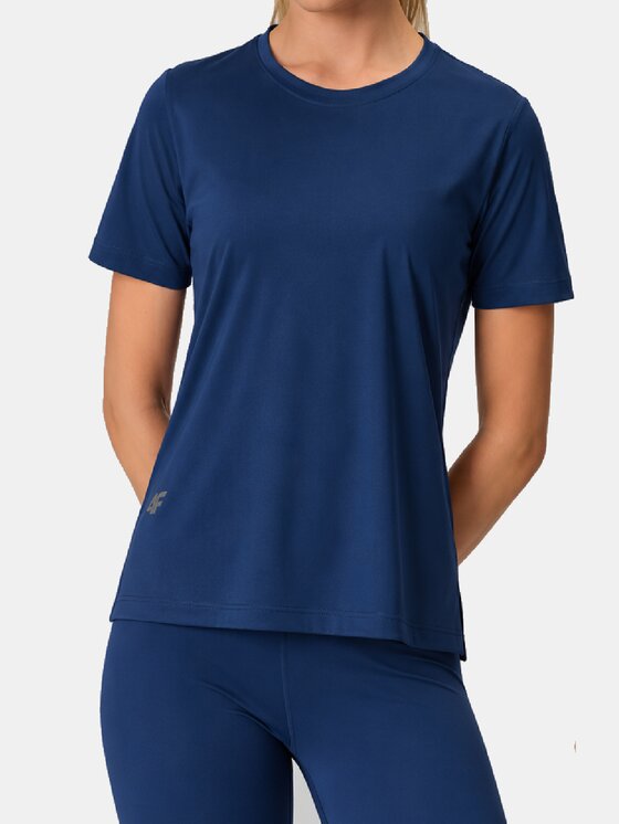 4F 4F T-Shirt 4FWAW26TFTSF2326 Granatowy Active Fit