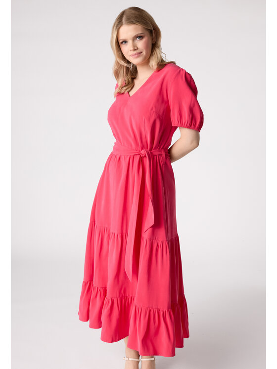 QUIOSQUE QUIOSQUE Každodenné šaty 4VF001 Ružová Regular Fit