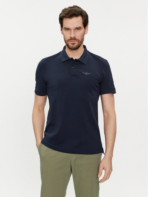 Aeronautica Militare Polo 241PO1750P191 Tamnoplava Regular Fit