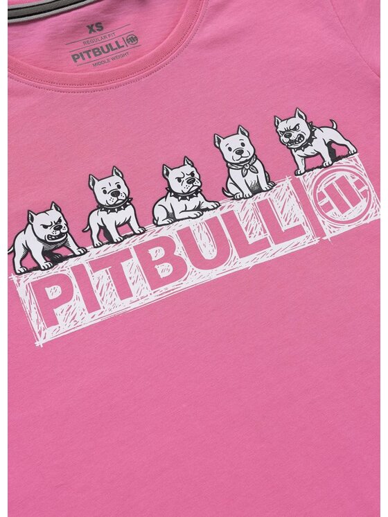 PITBULL PITBULL T-Shirt SOFTBITE Różowy Regular Fit