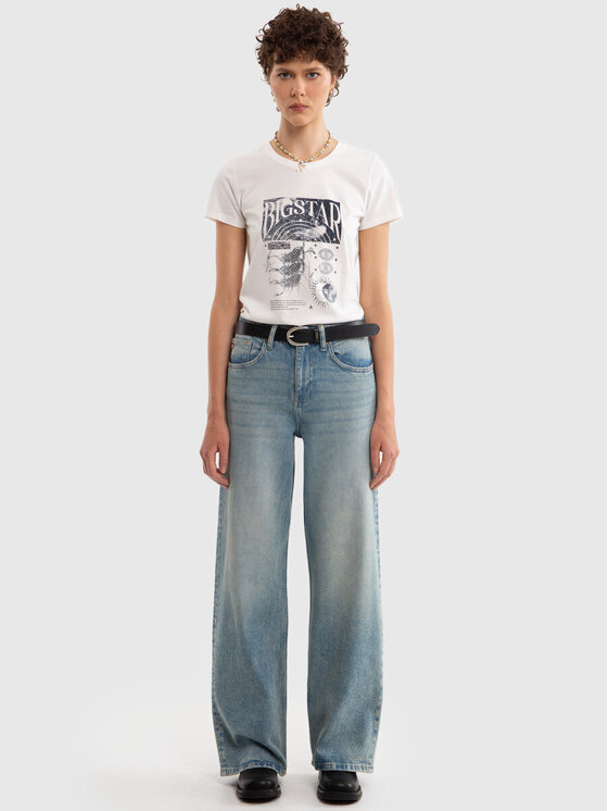 BIG STAR BIG STAR Jeansy ATREA_130_190 Niebieski Wide Leg