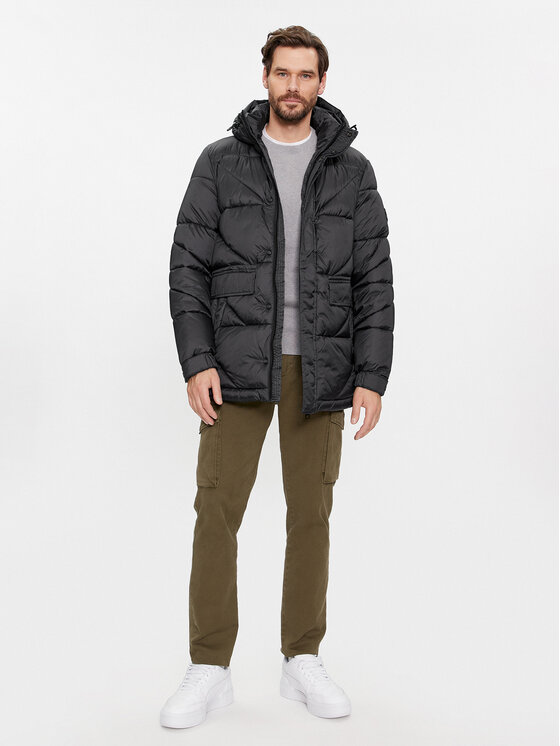 s.Oliver s.Oliver Пухено яке 2134322 Черен Regular Fit