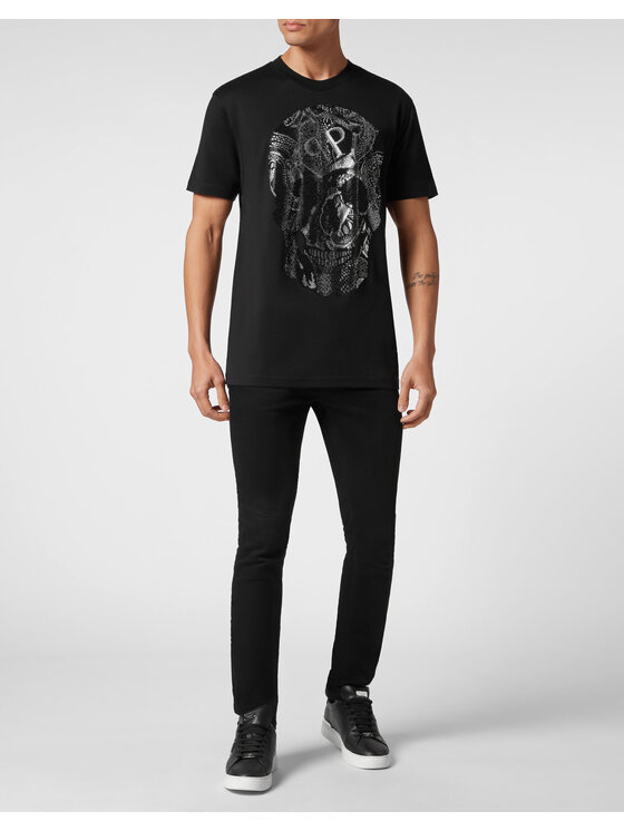 PHILIPP PLEIN PHILIPP PLEIN T-Shirt 1805 Czarny Regular Fit