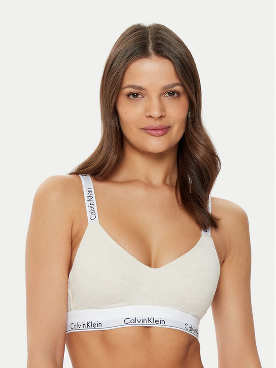 Calvin Klein Underwear Krūšturis bez stīpiņām 000QF7059E Bēšs