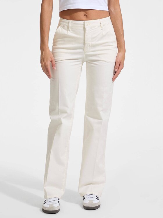 Guess Jeans Guess Jeans Spodnie materiałowe 175537 Biały Slim Fit
