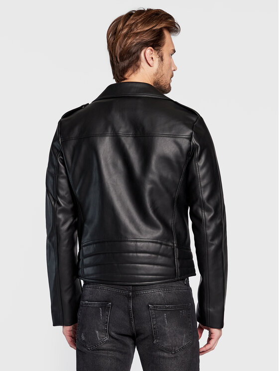 Calvin Klein Jeans Calvin Klein Jeans Műbőr dzseki J30J322301 Fekete Regular Fit