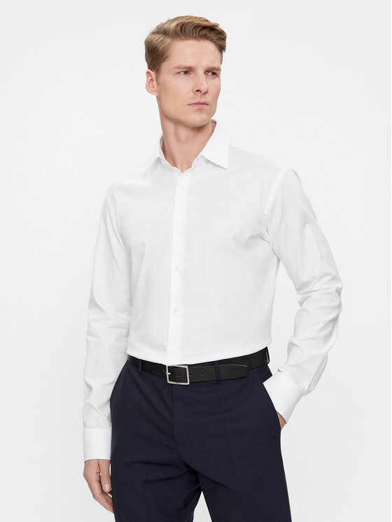 BOSS Boss Särk H-Joe-Kent-C3-214 50508772 Valge Regular Fit