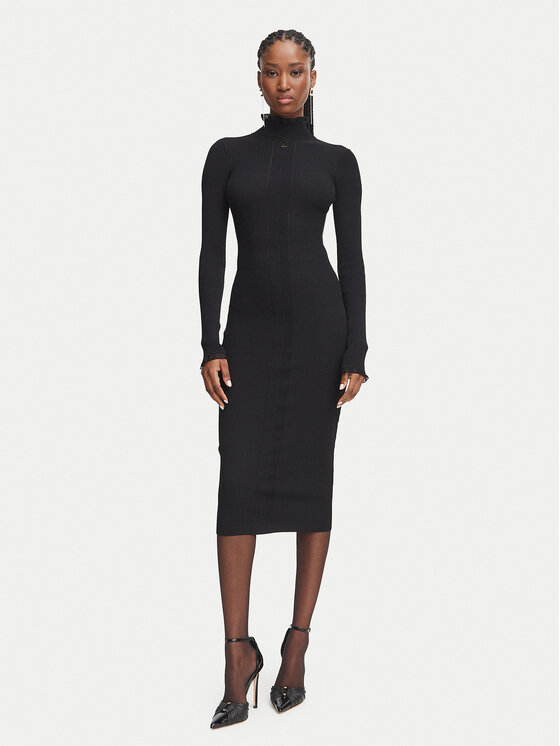 Elisabetta Franchi Elisabetta Franchi Pletena obleka AM-21B-66E2-V440 Črna Slim Fit