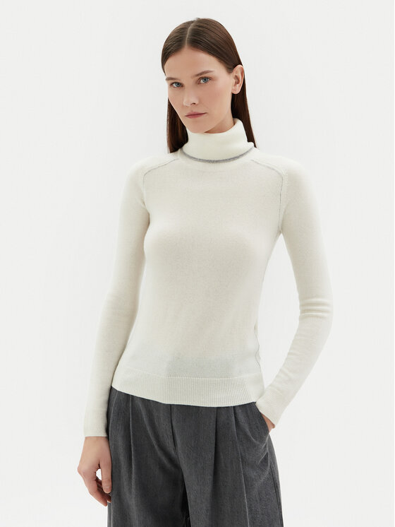 Motivi Motivi Гольф M5946000944N Білий Slim Fit