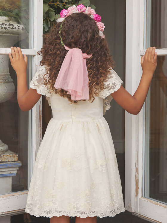 Abel & Lula Abel & Lula Rochie elegantă 5043 Écru Regular Fit
