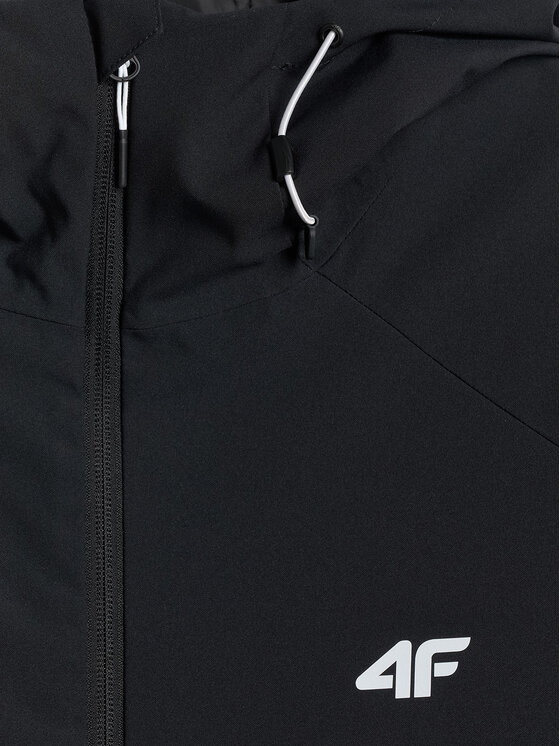 4F 4F Kurtka przejściowa MIDSHOP TEXTILE Czarny Regular Fit
