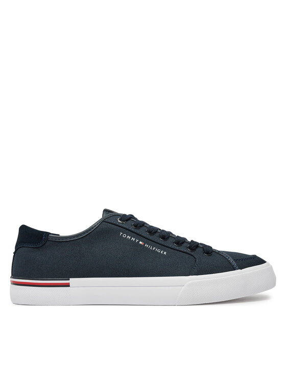 Teniși Tommy Hilfiger Core Corporate Vulc Canvas FM0FM05398 Bleumarin