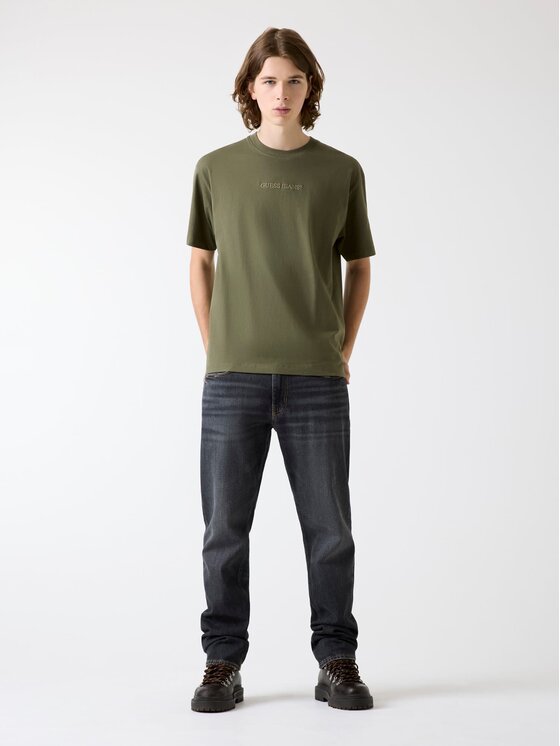 Guess Jeans Guess Jeans T-Shirt 165533 Zelená Classic Fit