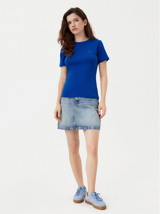 Tommy Hilfiger Tommy Hilfiger T-särk New Cody WW0WW40587 Sinine Slim Fit