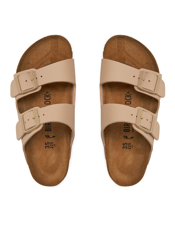 Birkenstock Birkenstock Klapki Arizona Birko-Flor 1027723 Beżowy